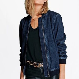 BooHoo Denim Bomber Jacket